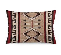 Aztec Southwest Native America Indian Navajo Tribal Vintage Traditional Abstract Throw Pillow Case Rectangle Lumbar Decorative Pillow Cover Home Decor for Living Room Sofa Car Cozy Cushion Cover 12"X