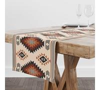 Aztec Southwest Table Runner,Ethnic Style Design Geometric Table Runners Table Setting Decor for Garden Farmhouse Wedding Party Holiday Dinner Home Coffe 13x120 Inch