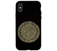 Aztec Sun Calendar Ancient Mexican Mayan Antique Mesoamerica Case for iPhone X/XS
