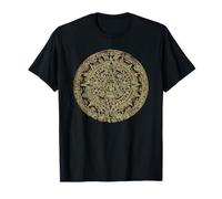 Aztec Sun Calendar Ancient Mexican Mayan Antique Mesoamerica T-Shirt