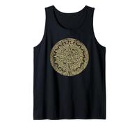 Aztec Sun Calendar Ancient Mexican Mayan Antique Mesoamerica Tank Top