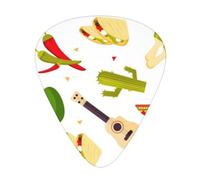 Aztec Theme Mexican Food Guitar Pick 12 Packs Guitar Plectrums Includes Thin Medium Heavy Gauges