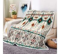 Aztec throw blankets, Southwestern Indian Tribal Navajo, American, ethnic, abstract, triangular, geometric, vintage, cozy, warm, bed, couch blanket, boho, white, fleece, flannel,