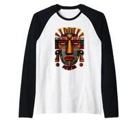 Aztec Toltec Inca Maya Mexican Feathered Mayan Indigenous Raglan Baseball Tee