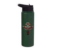 Aztec Toltec Inca Maya Mexican Mayan Indigenous Azteca Stainless Steel Insulated Water Bottle