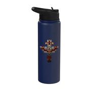 Aztec Toltec Inca Maya Mexican Mayan Indigenous Azteca Stainless Steel Insulated Water Bottle