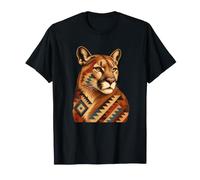 Aztec Tribal Mountain Lion Cougar Southwest Spirit T-Shirt