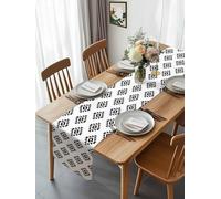 Aztec Tribal Pattern Table Runner 108 Inches Long, Abstract Retro Ethnic Style Art Washable Table Runners Heat-Insulation Kitchen Dining Table Decorations for Home Party Decor 13x108in