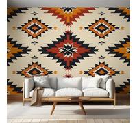 Aztec Wallpaper for Living Room, Native Americans Southwest Tribal Wall Mural for Bedroom, Non-Woven Photo Wallpaper Home Decor 200X150cm, Wall Decoration D4