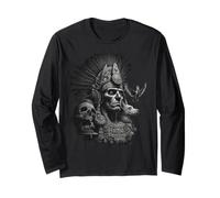 Aztec Warrior Maya Mexican Inca Mayan Indigenous Azteca Long Sleeve T-Shirt