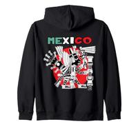 Aztec Warrior Mayan Indigenous Mexicans Souvenir Jaguar Zip Hoodie