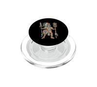 Aztec Warrior Mexican Codex Art Mesoamerican Tribal Azteca PopSockets PopGrip for MagSafe