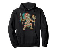 Aztec Warrior Mexican Codex Art Mesoamerican Tribal Azteca Pullover Hoodie