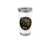 Aztec Warrior Mexican Mythology Inca Mayan Indigenous Stainless Steel Insulated Tumbler