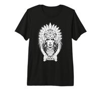 Aztec Warrior Queen Blackwork Tattoo Flash Premium T-Shirt