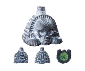 Aztec Whistle Loud Spookys Scary Death Realistic Human Screaming Ghost War Skull Head Toy(Style A)