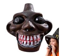 Aztec Whistle Of Death - Scream Sound Shaker, Ancient War Instrument, Ceramic Screaming Ghost | Scary Mexican Tribal Artifact Loud Noise Maker Halloween Party Prank Prop Adult Stress Relief Gift