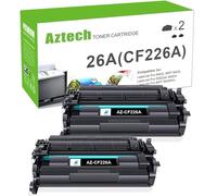 Aztech Compatible CF226A CF226X 26A 26X Toner Cartridge Replacement for HP LaserJet Pro M402dn Toner M402dne M426fdw M426dw M426 M426fdn M402d M402dw M402n M402 Printer (Black,2-Pack)