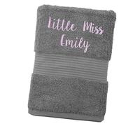 aztex Personalised Bliss Pima Cotton Bath Towel, Super Absorbent Hotel Quality, 650gsm, Machine Washable 40℃ and Tumble Dry, 70x127cm