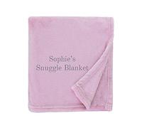 aztex Personalised Fleece Blanket/Throw, Customised with a name or message of your choice, Shimmering Pink