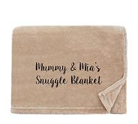 aztex Personalised Fleece Blanket/Throw, Customised with a name or message of your choice, Snuggle Touch Stone