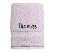 aztex Personalised Luxury Boutique Towelling Range, 700gsm Bath Towel 70 x 140cm, Baby Pink