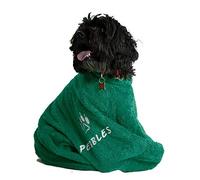aztex Personalised Towelling Dog Bag, Dog Jacket, Protection from water, mud and dirt, Size 2 -Hunter Green