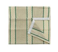 aztex Poppered Striped Aga Towel, 82cm x 42cm, 500gsm, Green