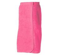 aztex Women's Towelling Cotton Sarong with Elasticated Back and Fastener - One Size, Beachwear Cover-Up