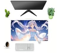 AZTIPULT Anime Mouse Pad Frieren Gaming Keyboard Mat Non-slip Water-resistant Rubber Base Full Desk Mousepad 3d Pattern