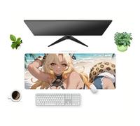 AZTIPULT Anime Mouse Pad Xilonen Genshin Impact Gaming Keyboard Mat Non-slip Water-resistant Rubber Base Full Desk Mousepad 3d Pattern