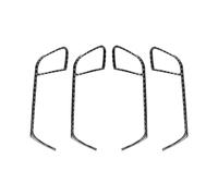 AZTIPULT Car Decorative Frame 4X Carbon Fiber Interior Door Handle Panel Cover Inner Door Frame Trim Decal,For Audi A4 B8 2010 2011 2012-2016