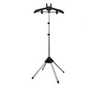 AZTOOJB Garment Hanger/Drying Rack/Handheld Clothes Steamer Holder/Fabric Steamer Ironing Steamer Bracket/Pants Hanger/Telescopic Folding Hanger/Garment Steamer Accessories (black)