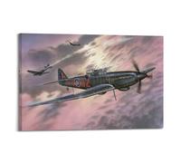 AZTU Vintage Military Aircraft Poster Boulton Paul Defiant Mk II Night Fighter Decorative Canvas Family Bedroom Artwork Picture Painting 08x12inch(20x30cm)