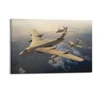 AZTU WWII Vintage Military Aircraft Poster Handley Page Victor K.2 Strategic Bomber Decorative Canvas Family Bedroom Artwork Picture Painting 12x18inch(30x45cm)