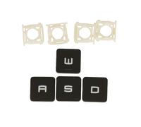 AZUBAYCOM Replacement Keycaps Keys Scissor Clips Hinge for MSI MS-179B MS-179C MS-17A1 MS-17A5 MS-17B1 MS-17B3 MS-17B4 MS-17C5 MS-17C6 (WASD Keycaps &Key Hinges, Please Check The Hinges)