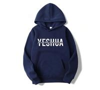 (Azul marino1, S) Yeshua women's Christian hooded sweatshirt printed with biblical scripturesreligious hooded sweatshirt gift of faith, Jesus'