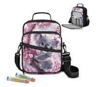AZULCUSTO Insulin Pen Holder Diabetes Organizer Multi-Pocket Diabetic Supply Case Travel Medical Kit Large Cpacity Carrying Case Medical Supplies Bag Crossbody Bags Koala