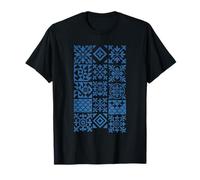 Azulejo Inspired White & Blue Decorative Patterns Portugal T-Shirt