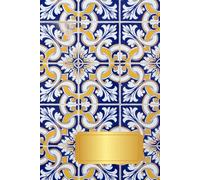 Azulejos Tile Pattern Notebook - 6x9 inch, 80 Pages, Square Grid - Elegant Portuguese Tiles Cover, Perfect for School and Everyday Notes: Stylish Blue ... Math, School, Journaling & Creative Writing