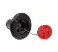 Azull Accessories Radiator Cap Injector Port Fuel Inlet Replacement Cap Accessories RV 38mm Filler Port Cap Black