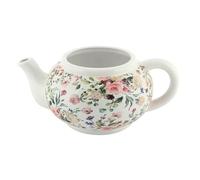 Azuma Ceramic Teapot Planter - 34cm Indoor Plant Pot for Herbs, Bulbs & Succulents - Floral or Eucalyptus Design - Whimsical Cottage Garden Gift - Decorative Herb Planter