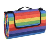 Azuma Family Picnic Blanket Waterproof Travel Rug Camping Mat Rainbow L 130x150cm