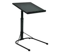 Azuma Folding Laptop Table 43x43cm Tilt Top with Adjustable Height, Raised Edge & U-Shaped Base - Portable Bed Desk for Sofa, Office or Home Use, Durable Easy-Clean Surface, 20kg Max Load