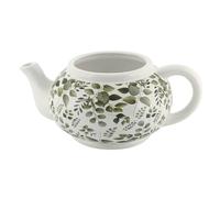 Azuma Teapot Planter - Eucalyptus Leaf Ceramic Indoor Herb & Succulent Pot - 34cm Cottage Garden Style - Decorative Plant Pot - Unique Gift Idea for Gardeners Home & Garden