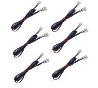 Azuocn 6 PCS 2M Motor Cables XH2.54 Double-Ended White Terminal Stepper Motor Cable 4pin-6pin for 3D Printer Stepper Motor Extension Cable (2M)