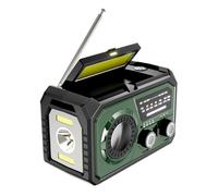 AZURAOKEY 16000mAh Emergency Radio, Hand Crank Portable Solar Radio AM/FM/WB NOAA Multifunctional LED Flashlight Reading Lamp Power Bank Phone Charger Speaker for Outdoor