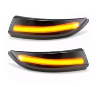 AZURAOKEY 2Pcs Side Mirror Indicator Lamp, Sequential LED Door Wing Mirror Indicator Turn Signal Light, OE:8A61-13B381-AF 8A61-13B381-AE Exterior Mirror Turn Signal Lamp for Fiesta MK6 MK7 B-Max