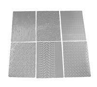 AZURAOKEY 6pcs Tyre Cake Texture Mat Sugar Craft Decoration Fondant Cake Mold Tools
