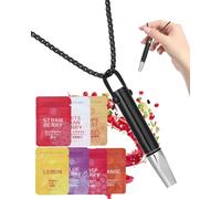 AZURAOKEY Anxiety Breathing Necklace with Resistance, Flavoured Portable Essential Breathing Necklace, Breathlace 2.0 with Resistance Filter Aid Anxiety Relief Chain for Adults